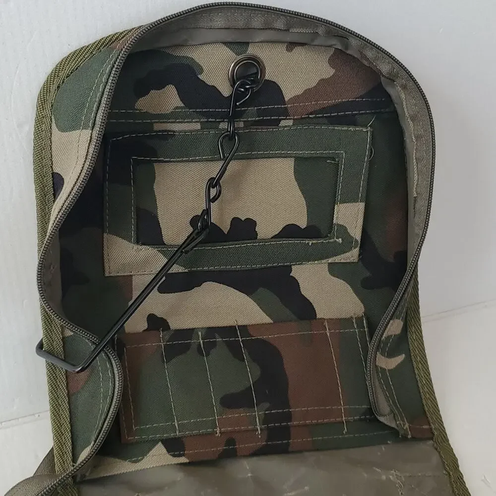 Mil-tec Unisex Shower Toiletries Camo Army Military Bag Shower Caddy
